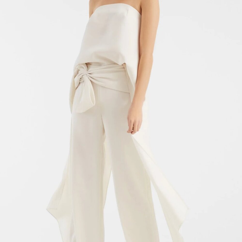Sachin & Babi Haven Blouse - Ivory Strapless Blouse - SIZE 4